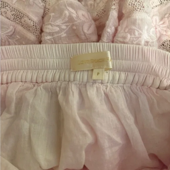 loveshackfancy floral lace pink and yellow skirt - Picture 4 of 7